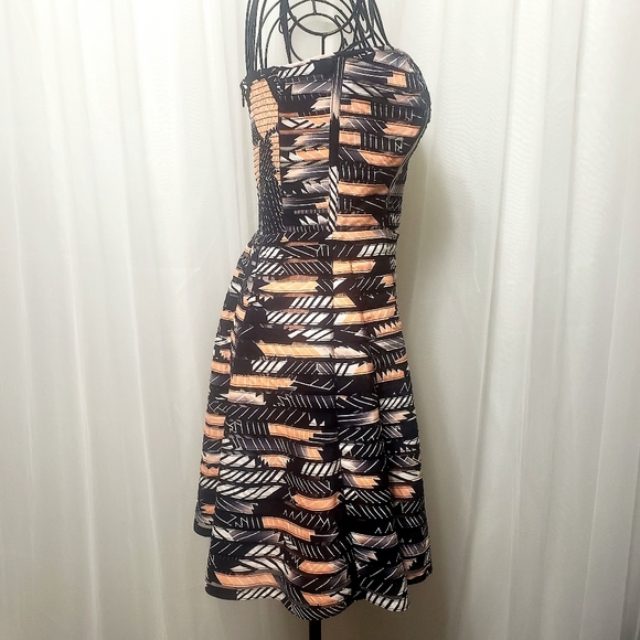 Parker Sz XS NWT Molly Strapless Geo Mini-Dress - Picture 8 of 15